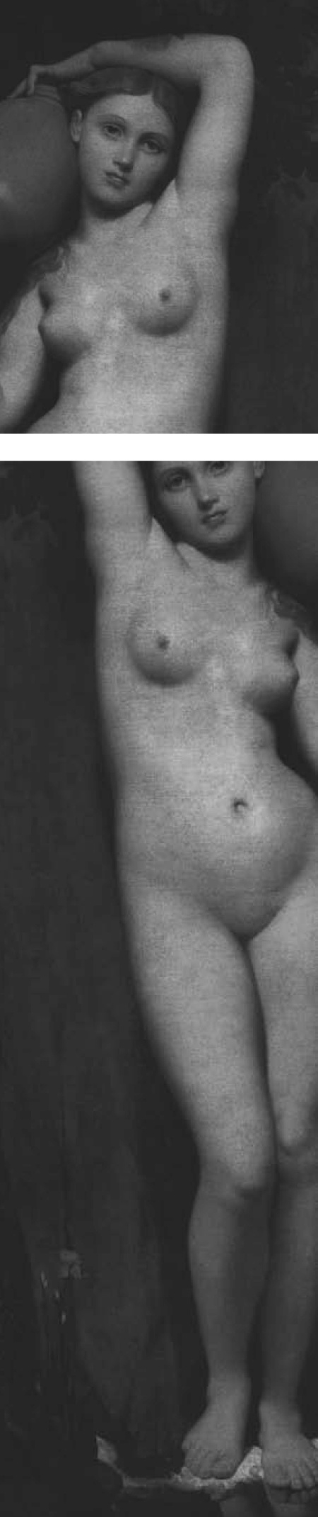 Femme nue avec visage