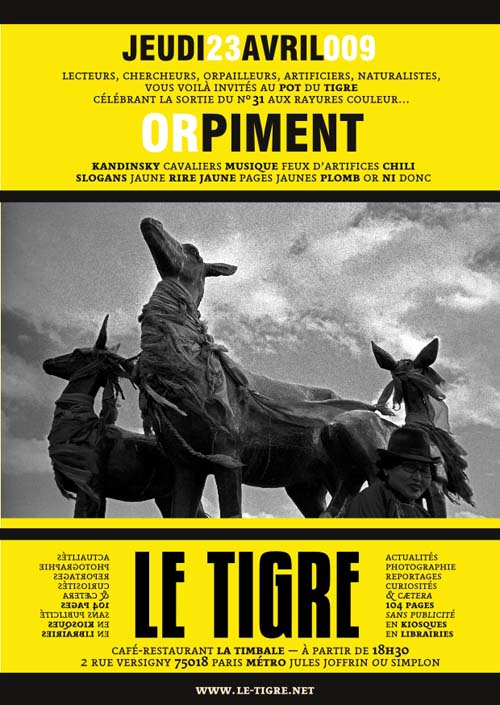 Invitation Pot du Tigre orpiment