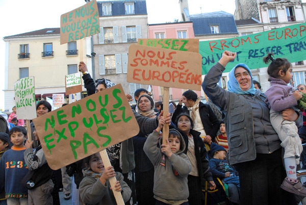 Manifestation de Rroms